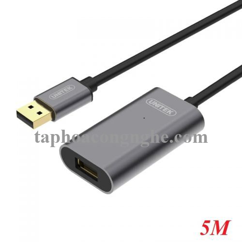 Unitek 98063 Y-271 2.0 5M Màu Xám Cáp Usb Nối Dài Extension có IC khuếch đại 30098063
